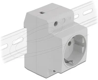 Delock 11469 Tápcsatlakozó oldalsó földelő érintkezővel a din-sínhez kép