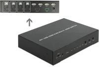 Delock 11488 Multiview 4-in-1 usb2.0 hdmi kvm switch fekete 1920x1080@60hz