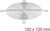 Delock 120 X Szellőző rács 120 x 120 mm ezüst kép