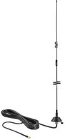 Delock 12582 Lte antenna sma plug 5 - 7 dbi fixed omnidirectional with mounting base and connection cable kép