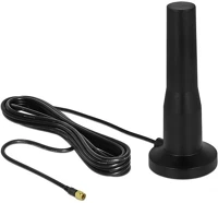 Delock 12586 Lte antenna sma-dugó 3 - 5 dbi 12 cm irányítatlan, rögzített, mágneses talppal és csatlakozók kép