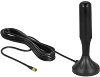 Delock 12587 Lte antenna sma-dugó 3 - 5 dbi 12,4 cm irányítatlan, rögzített, mágneses talppal és csatlakoz kép