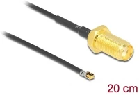 Delock 12662 Sma -> mhf 4l f/m antenna kábel 0.2m fekete 1.37 kép