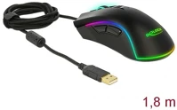 Delock 12670 Usb optikai gaming egér (right handed) fekete kép