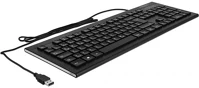 Delock 12672 1,5 m vezetékkel ellátott fekete usb klaviatúra (water-drop) kép