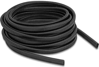 Delock 13,6 műanyag kábel védőborítást biztosító ovális alakú hajlékony vezeték  x 6,3 mm - hossza 10 m fekete kép