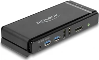 Delock 1.4 KVM Displayport 1.4 kvm switch 8k 60 hz usb 5 gbps-vel és audióval