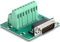 Delock 15 TŰS APA D-sub 15 tűs apa - terminal block din sínhez kép