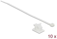 Delock 18 MM-ES KÁBELFOGÓ H 200 Fehér, 25 x 18 mm-es kábelfogó h 200 x sz 3,6 mm - kábellel kép