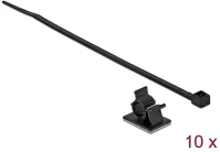 Delock 18 MM-ES KÁBELFOGÓ H 200 Fekete, 25 x 18 mm-es kábelfogó h 200 x sz 3,6 mm - kábellel kép