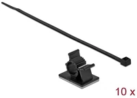 Delock 18 MM-ES KÁBELFOGÓ H 300 Fekete, 37 x 18 mm-es kábelfogó h 300 x sz 4,8 mm - kábellel kép