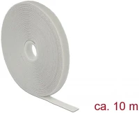 Delock 18277 Hurkolható rögzítők, 10 m x 13 mm (h x sz) tekercs, szürke kép