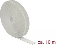 Delock 18281 Hurkolható rögzítők, 10 m x 20 mm (h x sz) tekercs, szürke kép