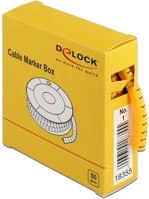 Delock 18355 500 db. sárga kábeljelző doboz no. 1 kép