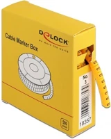 Delock 18357 500 db. sárga kábeljelző doboz no. 3 kép