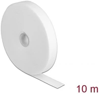 Delock 18382 Velcro fehér ragasztó szalag guriga hx 10 m x sz 20 mm kép