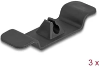 Delock 18447 Kábeltartó klipsz készlet öntapadós 3 db.-os fekete kép