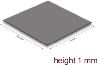 Delock 18472 hővezető párna 100 x 100 x 1 mm m.2 modulokhoz 3,2 w/mk   alacsony olaj kép