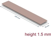 Delock 18482 hővezető párna 120 x 20 x 1,5 mm m.2 modulokhoz 3,0 w/mk   nem szilikon kép