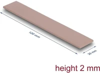 Delock 18483 hővezető párna 120 x 20 x 2 mm m.2 modulokhoz 3,0 w/mk   nem szilikon kép