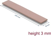 Delock 18484 hővezető párna 120 x 20 x 3 mm m.2 modulokhoz 3,0 w/mk   nem szilikon kép