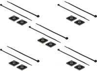 Delock 18674 Kábelkötegelő talp 30 x 30 mm, kábelkötegelővel, melynek hossza 200 mm x szélessége 4,8 mm fe kép