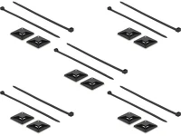 Delock 18675 Kábelkötegelő talp 40 x 40 mm, kábelkötegelővel, melynek hossza 250 mm x szélessége 7,2 mm fe kép