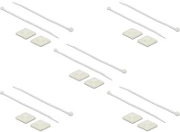 Delock 18678 Kábelkötegelő talp 30 x 30 mm, kábelkötegelővel, melynek hossza 200 mm x szélessége 4,8 mm fe kép