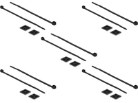 Delock 18680 Kábelkötegelő talp 20 x 20 mm, kábelkötegelővel, melynek hossza 200 mm x szélessége 2,5 mm fe kép