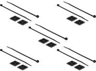 Delock 18681 Kábelkötegelő talp 28 x 28 mm, kábelkötegelővel, melynek hossza 300 mm x szélessége 3,4 mm fe kép