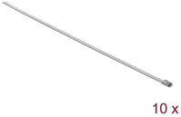 Delock 18770 Rozsdamentes acél kábelkötegelők, 500 x 4,6 mm (h x sz), 10 darab kép