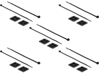 Delock 18831 Kábelkötegelő talp 25 x 25 mm, kábelkötegelővel, melynek hossza 300 mm x szélessége 4,8 mm fe kép