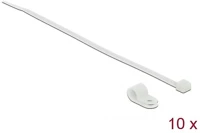Delock 18863 Fehér színű, összekapcsoló pánt készlet 6,4 mm h 200 x sz 3,6 mm kábelekkel kép