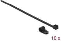 Delock 18864 Fekete színű, összekapcsoló pánt készlet 6,4 mm h 200 x sz 3,6 mm kábelekkel kép