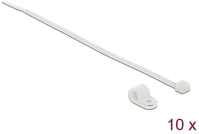 Delock 18865 Fehér színű, összekapcsoló pánt készlet 7,9 mm h 250 x sz 3,6 mm kábelekkel kép