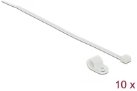 Delock 18867 Fehér színű, összekapcsoló pánt készlet 9,5 mm h 200 x sz 4,8 mm kábelekkel kép