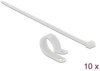 Delock 18875 Fehér színű, összekapcsoló pánt készlet 25,4 mm h 300 x sz 7,2 mm kábelekkel kép