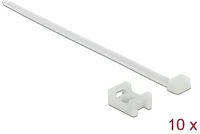Delock 18885 Fehér csavart biztosító foglalat készlet 23 x 16 mm h 150 x sz 7,2 mm kábellel kép