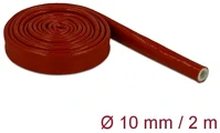 Delock 18897 Tűzvédelmi szilikon borítású takarás 2 m x 10 mm piros kép