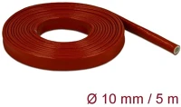 Delock 18898 Tűzvédelmi szilikon borítású takarás 5 m x 10 mm piros kép