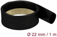 Delock 18979 Fekete hőcsökkentő cső 1 m x 22 mm kép