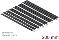 Delock 18988 A hőre zsugorodó csőkészlet 28 db.-os, 200 mm hosszú és fekete színű kép