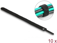 Delock 19011 Befűzős kábelkötegelő hossza 200 mm fekete 12 mm, 10 db. kép