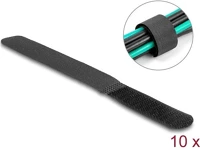 Delock 19110 Befűzős kábelkötegelő hossza 180 mm fekete 20 mm, 10 db kép