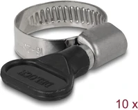 Delock 19450 Pillangó tömlő bilincs 16 - 25 mm 10 db. fekete kép