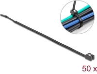 Delock 19468 Egyedileg vágható kábelkötegelő 200 x 4,8 mm (h x sz), 50 db. fekete kép