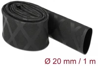 Delock 19593 1mx20mm csúszásmentes x-mintás fekete zsugorcső kép
