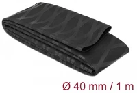 Delock 19602 Zsugorcső x-mintás nem csúszós 1 m x 40 mm fekete kép