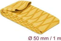 Delock 19610 Zsugorcső x-mintás nem csúszós 1 m x 50 mm sárga kép