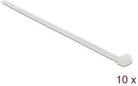 Delock 19673 Kábelkötegelő 850 x 9 mm (h x sz), 10 darab fehér kép